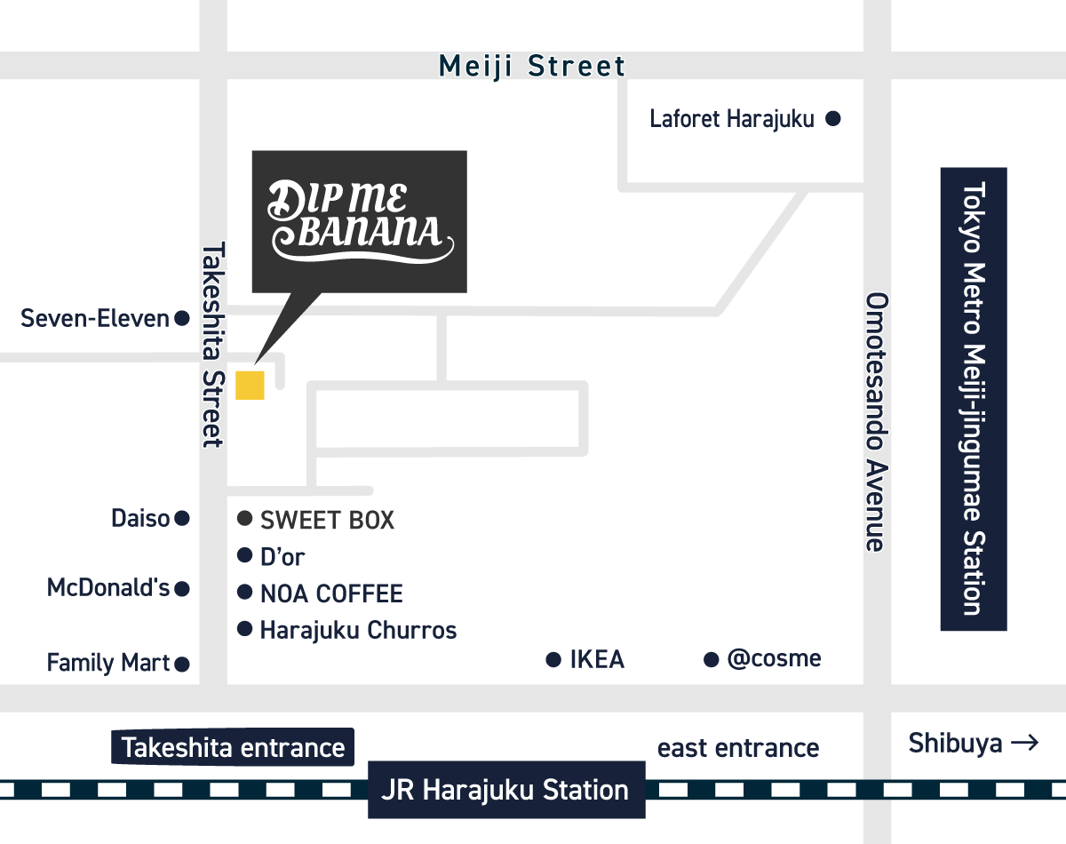 DIP ME BANANA's Access Map